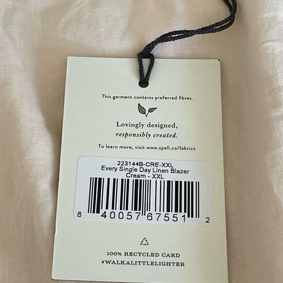SPELL & GYPSY new linen blazer size XXL - Picture 13 of 14